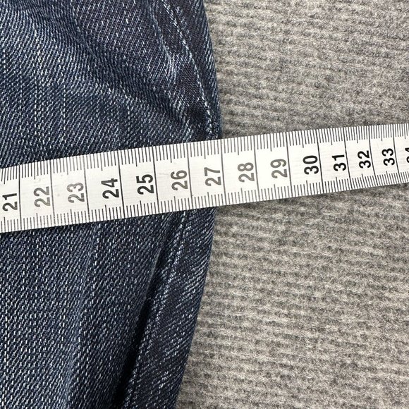 Lee Women's Jeans Blue Dark Wash Lo Rize Straight - L3 Button Fly Western Pants - Picture 12 of 13